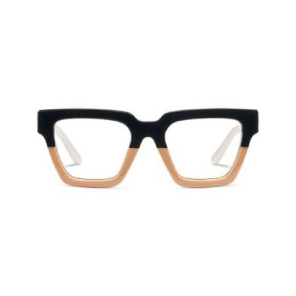 PEEPERS NWT take a bow reading glasses -black/tan -1.25